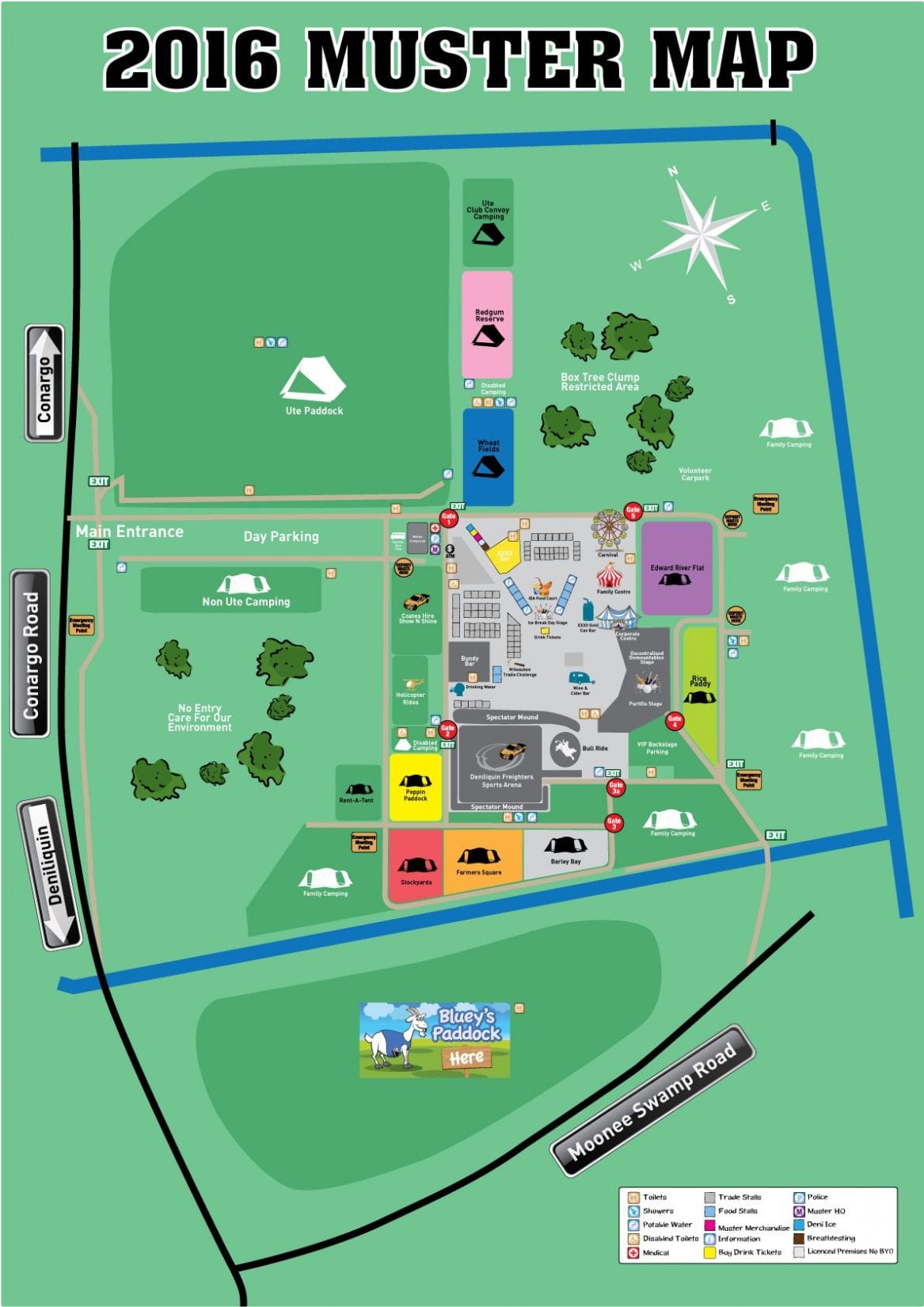 Site Map - Deni Ute Muster