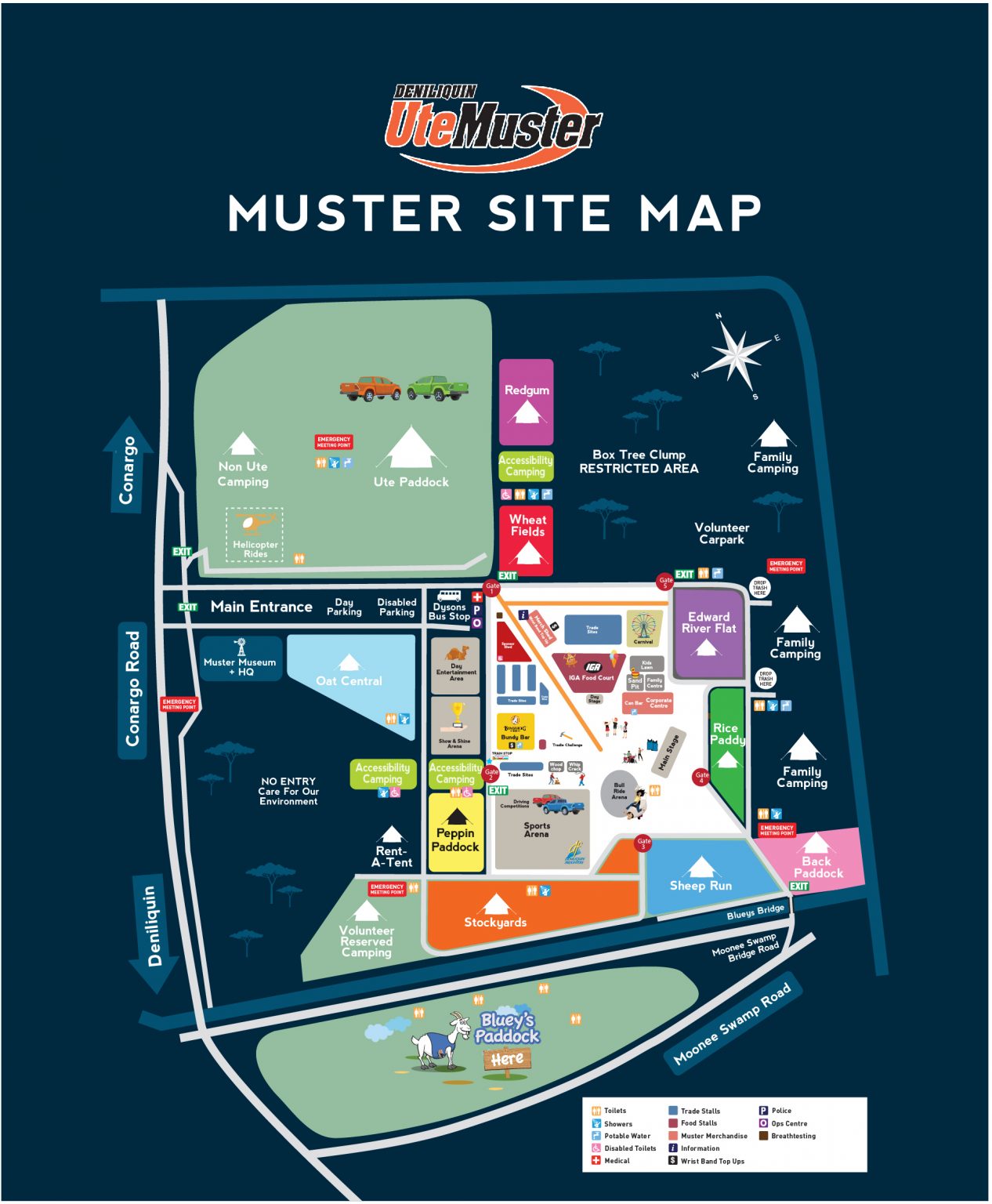 Site Map - Deni Ute Muster