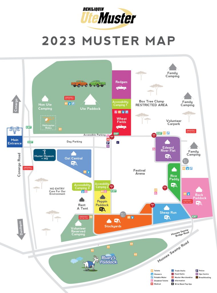 Site Map - Deni Ute Muster