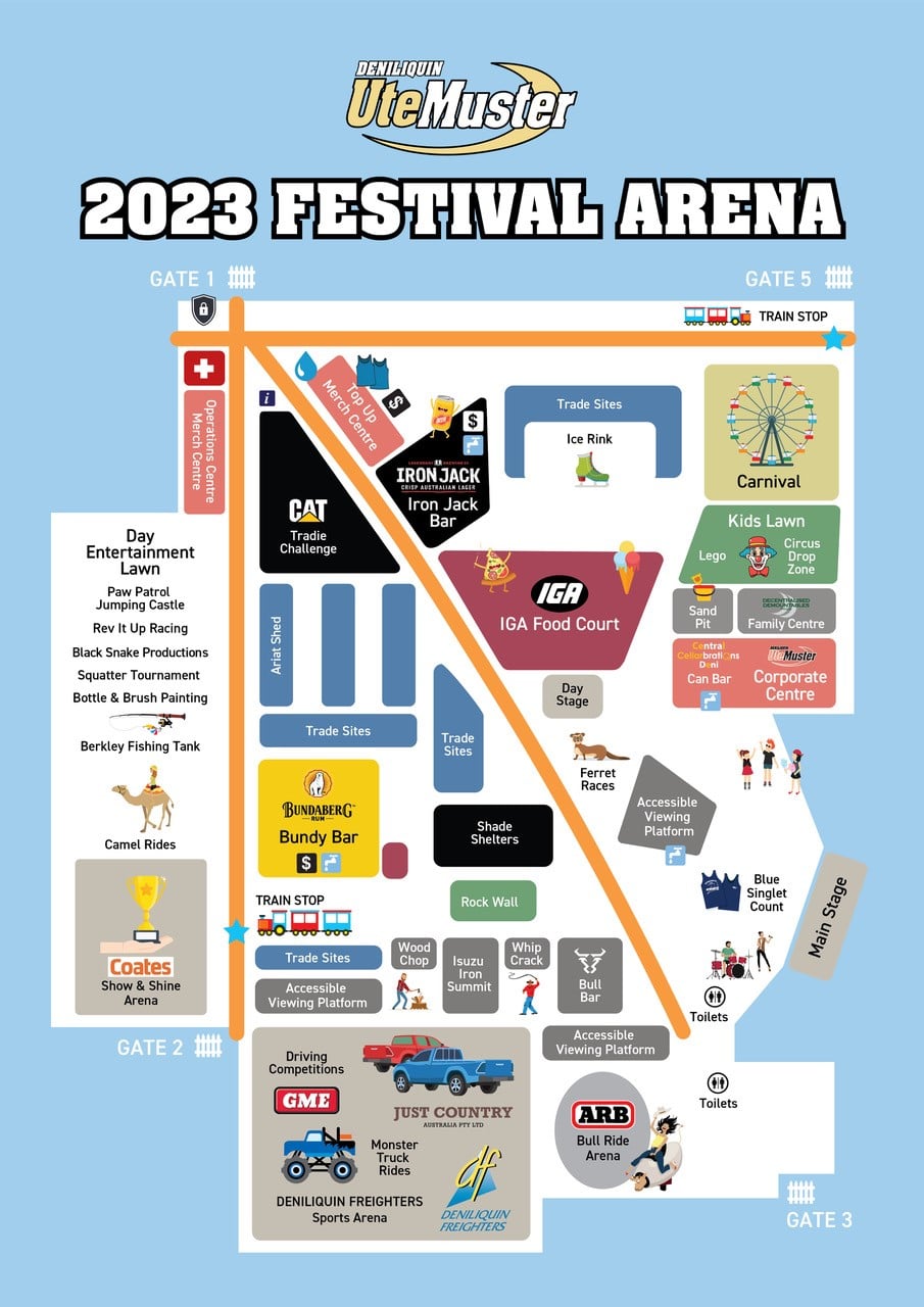 Site Map - Deni Ute Muster